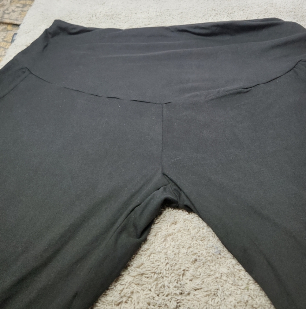 Women's Black Leggings - Unknown - XXL